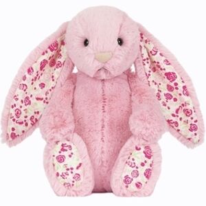 Jellycat Blushkin Blossom Luxe Bunny Medium 12.2x4.7x3.5" BNWT Authentic
